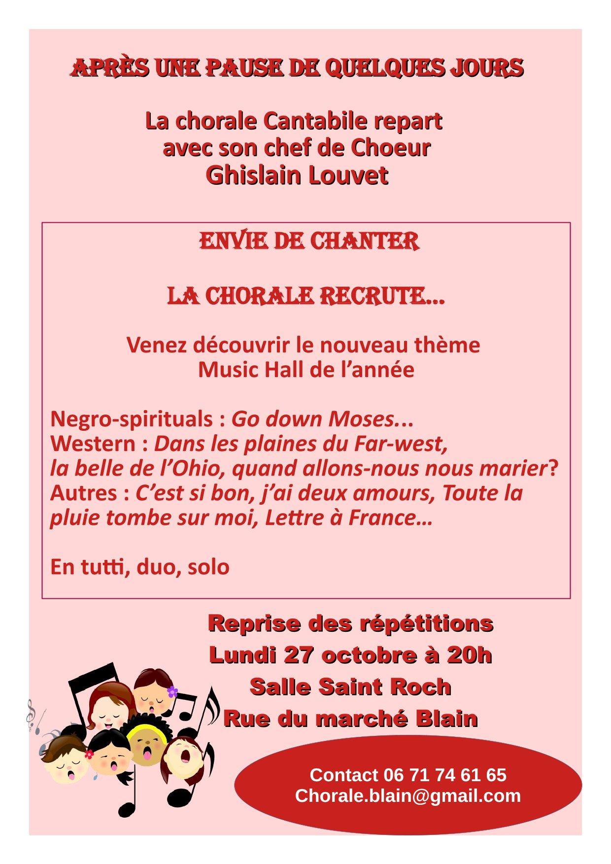 Chorale rentree toussaint 1